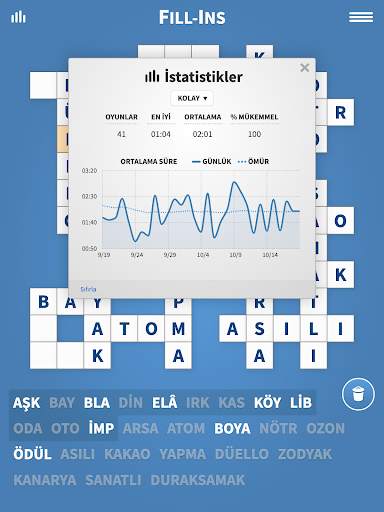 Fill-Ins · Kelime Bulmaca screenshot 8