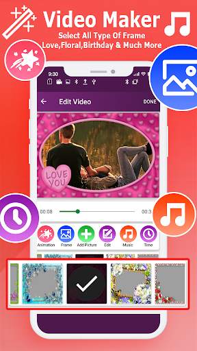 Photo Slideshow: Video Status Maker With Music स्क्रीनशॉट 4