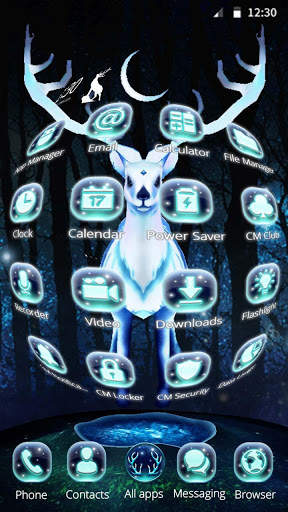 White Deer 3D Thema screenshot 4
