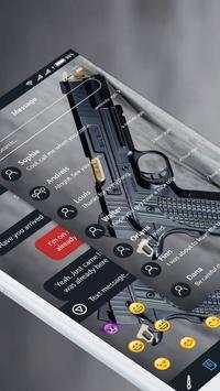 Gun SMS Message - Free Theme for iMessenger screenshot 1