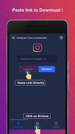 Video Downloader For Instagram - Download & Share screenshot 1