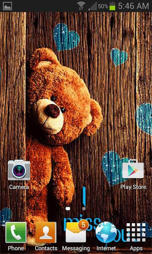 Brown Teddy Live Wallpaper screenshot 3