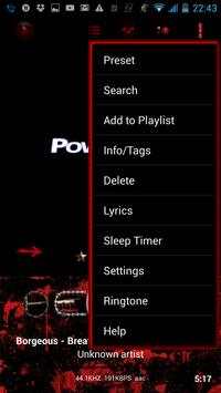 Poweramp Skin True Blood screenshot 10