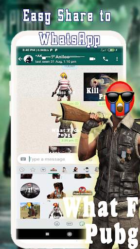 Sad Pubg Stickers Packs - WAStickersApp स्क्रीनशॉट 4