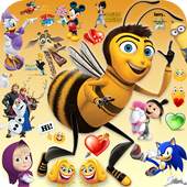 Emoji Fancy HD Talking Stickers for all Messengers v1.3