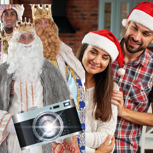 ikon Tu foto con los reyes magos selfie
