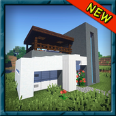 Modern house for minecraft icon