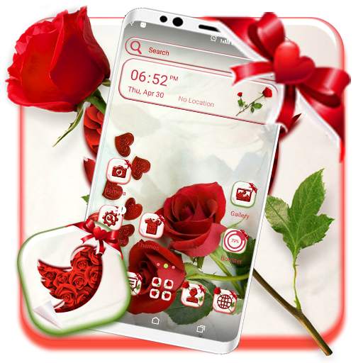 Red Rose Launcher Theme 2.1.1
