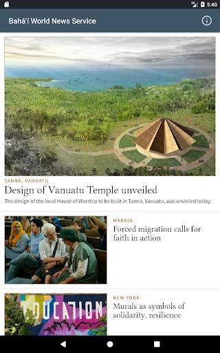 Bahá’í World News Service (BWN screenshot 6