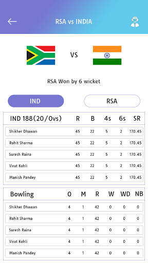 Live cricket score : Watch live cricket score screenshot 5