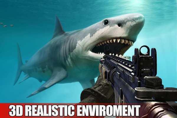 Shark Hunting Game 2019 screenshot 1