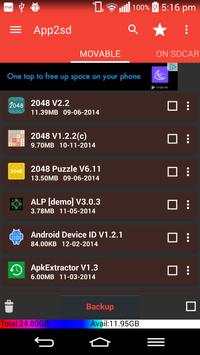 App2sd card-appmgr3 screenshot 1