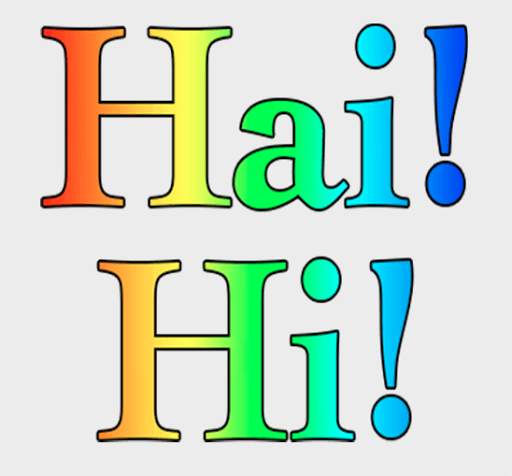 English Indonesian Rainbow Sticker For WhatsApp screenshot 1