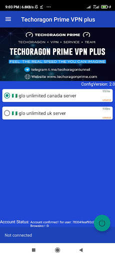 Techoragon prime vpn plus screenshot 1