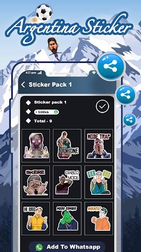 Argentine Sticker For WhatsApp : Argentine Sticker screenshot 3