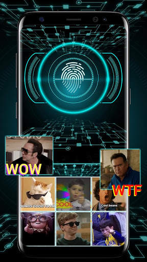 Scanner Fingerprint Keyboard Theme screenshot 3