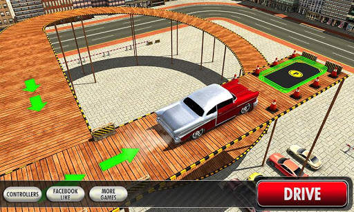 Real Classic Car Stunt Parking screenshot 1