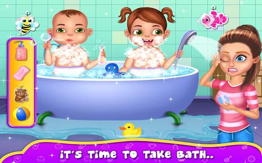 My Newborn Twins Baby Care - Kids Game screenshot 2