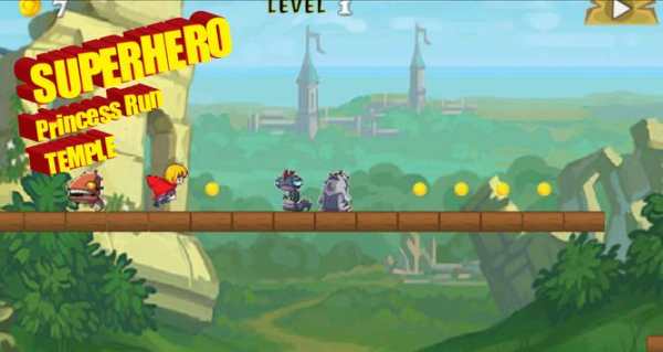 Superhero Princess Run Temple screenshot 3
