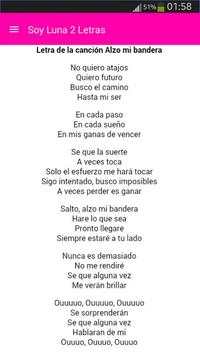 Letras de Soy Luna 2 screenshot 2