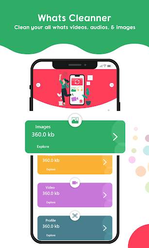 Junk cleaner for WhatsApp, whatscleaner screenshot 1
