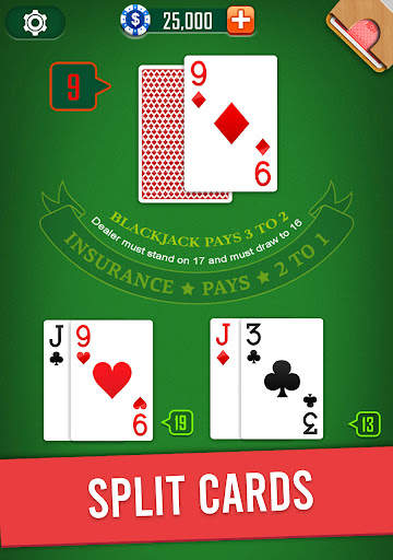Blackjack 21 card game 10 تصوير الشاشة