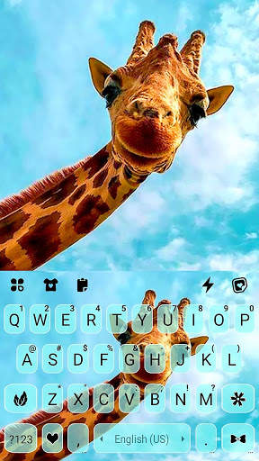 Happy Giraffe Keyboard Background screenshot 6