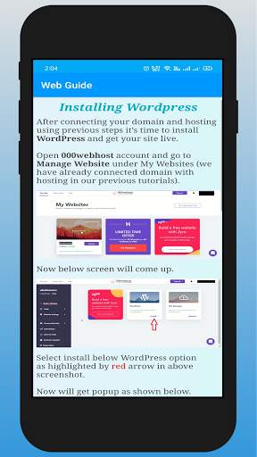 Web Guide - Free .com Domain screenshot 5