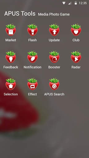 Strawberry-APUS Launcher theme screenshot 3