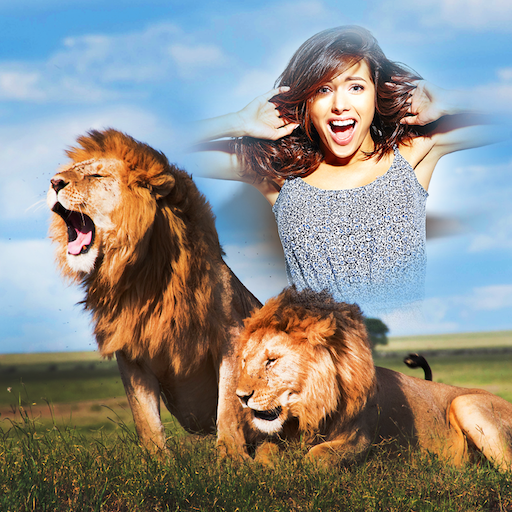 Wild Animal Photo Frame : Animal Photo Editor आइकन