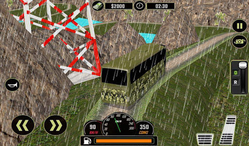 Off Road Army Bus Driving:Soldier Transport Duty screenshot 9