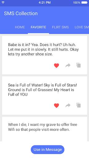 ❤Love SMS Collection❤ screenshot 3