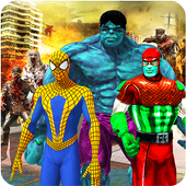 Amazing Superheroes VS Zombies Battle icon