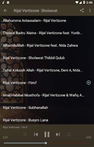 Sholawat Rijal Vertizone Lagu Terbaru Offline screenshot 3