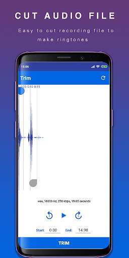 Voice Recorder and Editor 3 تصوير الشاشة