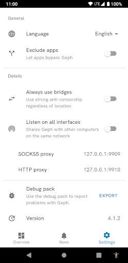 Geph - resilient anti-blocking screenshot 2