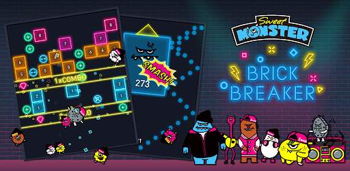 Pemecah Bata: Hip hop berisi neon! Bola monster screenshot 8