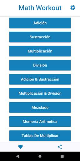 Math Workout - Juegos de matemáticas screenshot 1