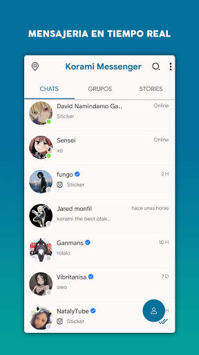 Korami - Otaku Chat Messenger screenshot 2