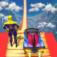 Spiderhero Stunt Race Car Game logo