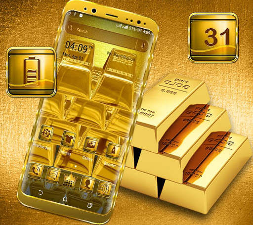 Golden Bricks Launcher Theme screenshot 3