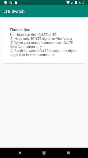 4G LTE  Switch स्क्रीनशॉट 3