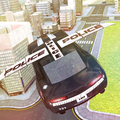 Free flying police car games 1.1