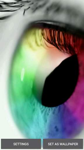 Rainbow Eye 3D Video Wallpaper screenshot 2