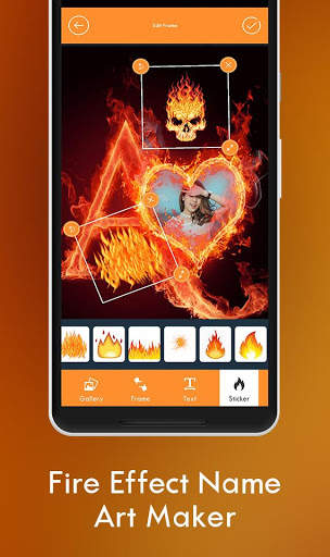 Fire Text Name Art 3D - Fire Photo Frames screenshot 6
