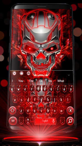 Neon Technology Skull Keyboard 1 تصوير الشاشة