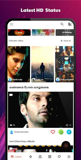 Tamil Status Videos For WhatsApp screenshot 1