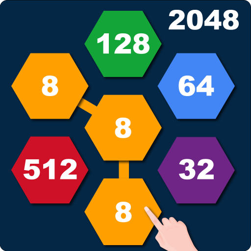 2048 Connect n Merge Hexagons - Hexa Merge Puzzle icon