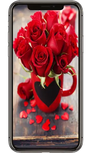 Red Rose Flower Lock Screen, Red Rose wallpapers स्क्रीनशॉट 1