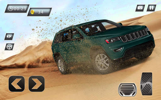 Desert Racing-Offroad Jeep Stunt Racer simulatore screenshot 3